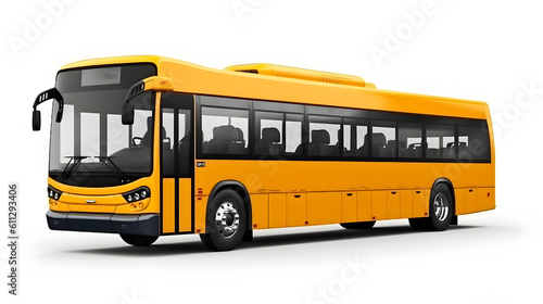 bus isolated on white