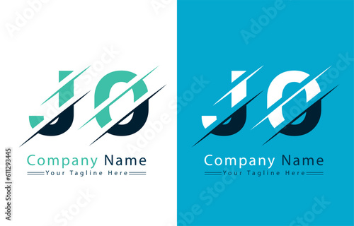 JO Letter Logo Design Template. Vector Logo Illustration