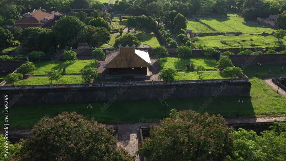 Aerial of Imperial Royal Palace, Hue, Vietnam Aerial of Imperial Royal Palace, Hue, Vietnam