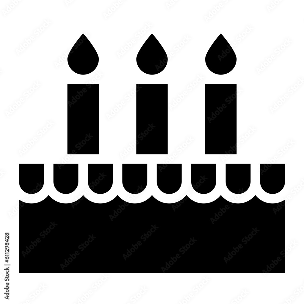 birthday cake glyph birthday cake glyph