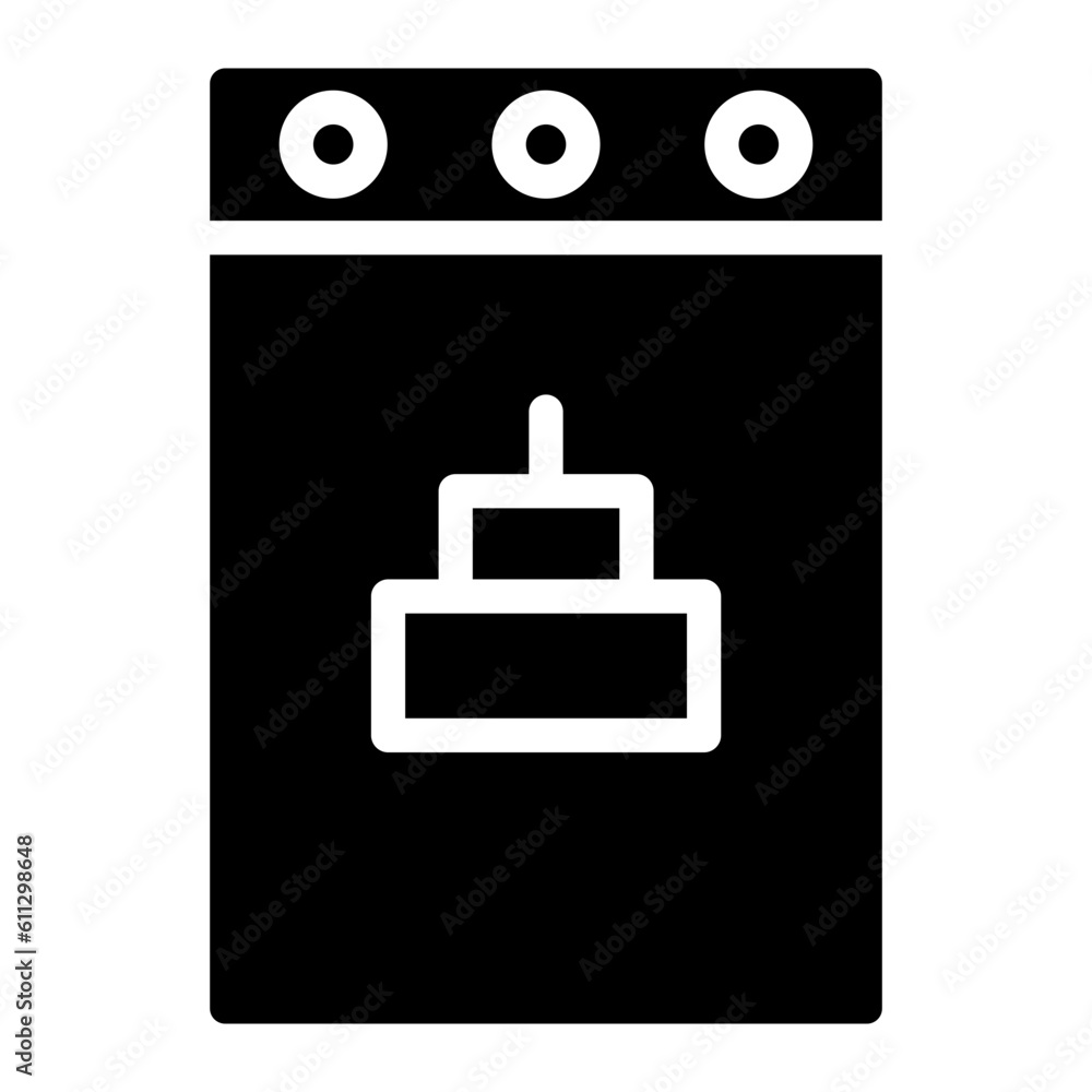 birthday cake glyph birthday cake glyph