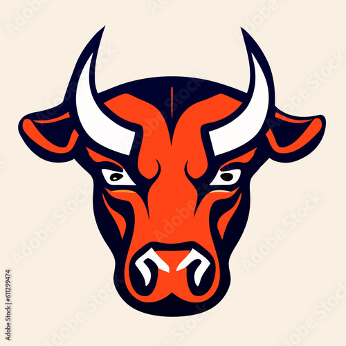 Head of Bull symbol.It's for fighter concept