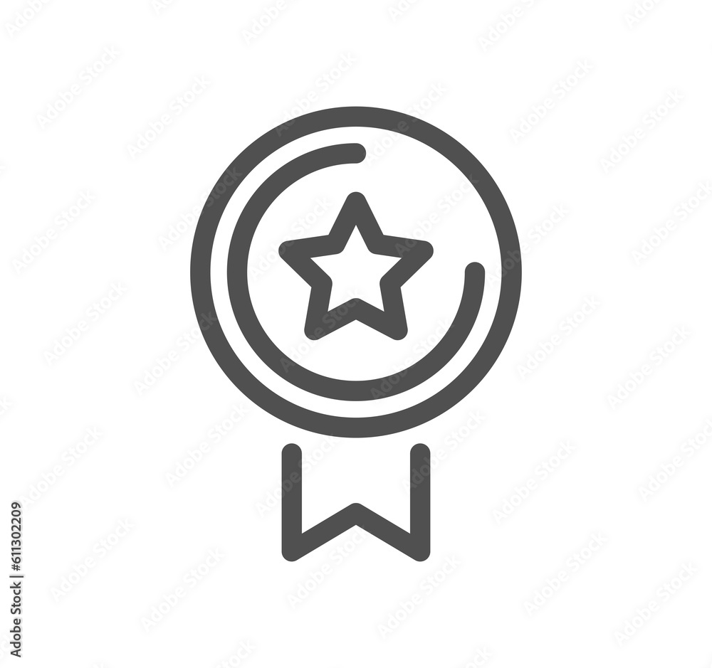Awards related icon outline and linear symbol. Awards related icon outline and linear symbol.