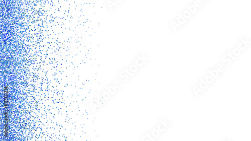 glitter blue disco splash on white background