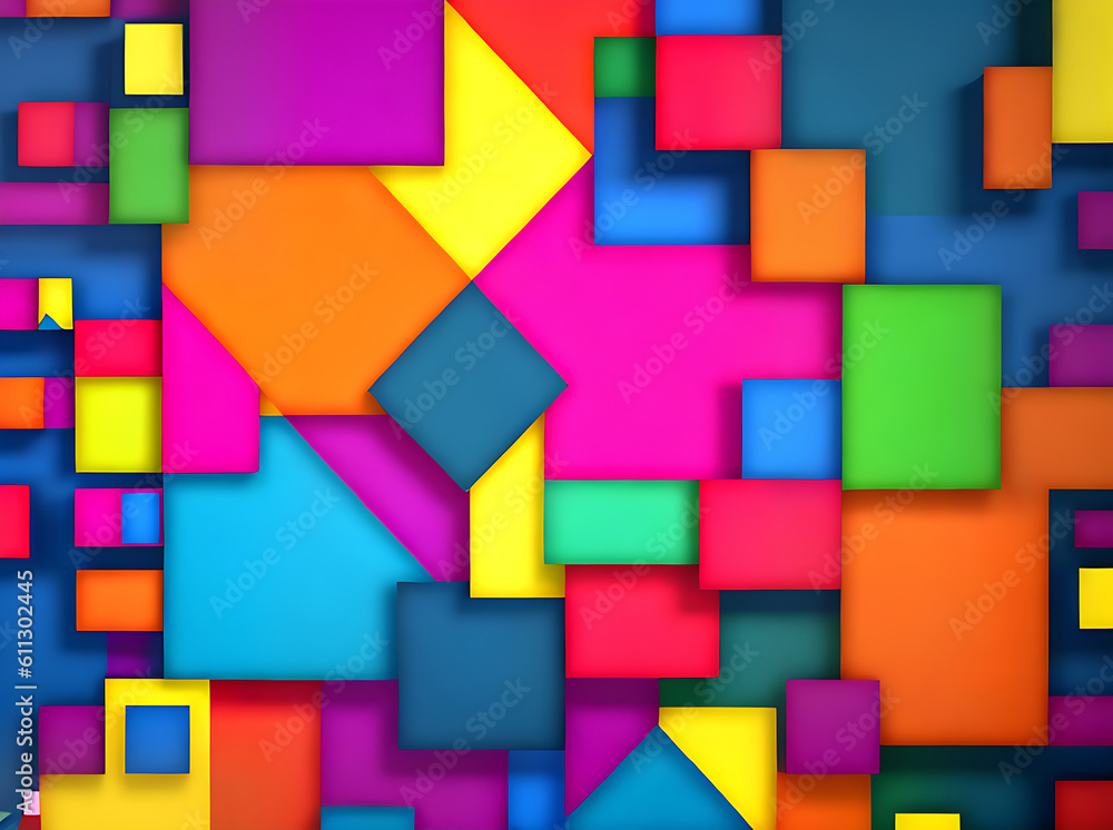 Colorful abstract geometric 3D background panels. Colorful abstract geometric 3D background panels.