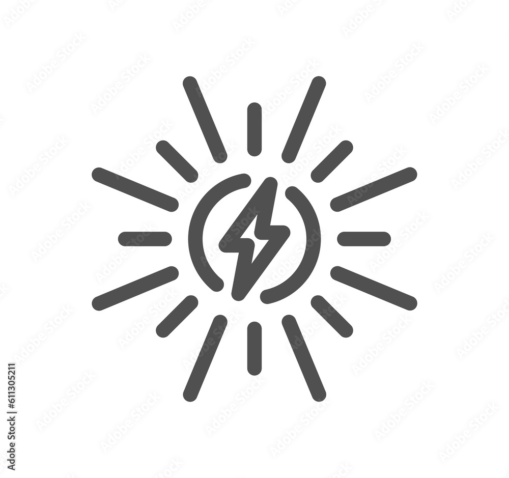 Energy related icon outline and linear symbol. Energy related icon outline and linear symbol.