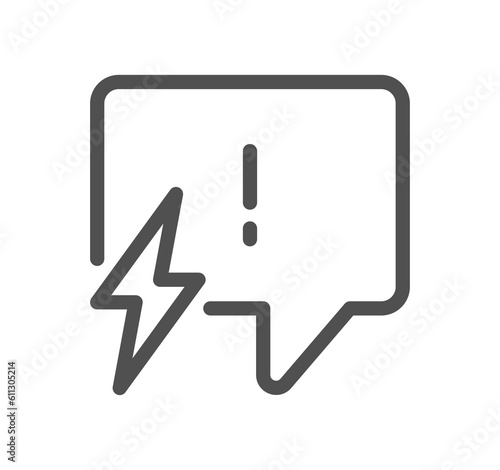 Energy related icon outline and linear symbol.