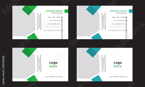 Business card Template | professional Creative Double-Sided Modern Business Card Template Design Identity Illustration