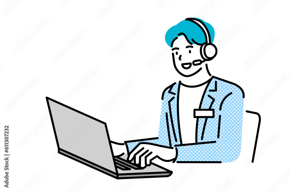 man call center agent