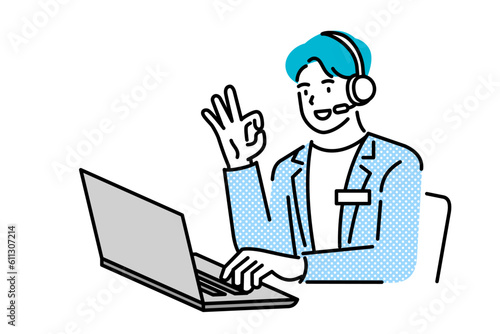 man call center agent
