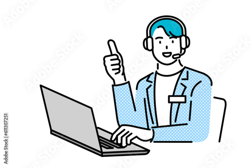 man call center agent