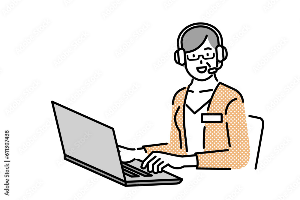 woman call center agent woman call center agent
