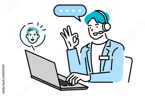 man call center agent