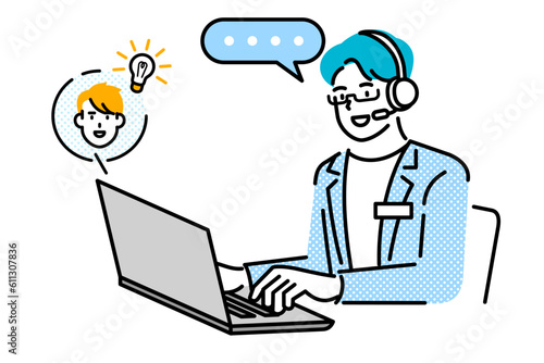 man call center agent