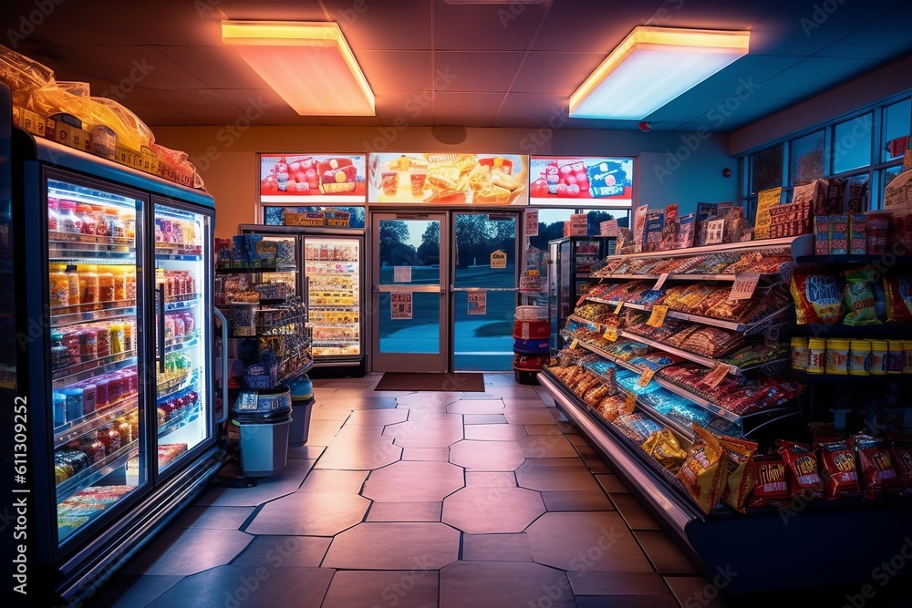 コンビニ,Generative AI AI画像