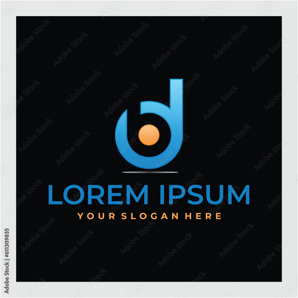 bd or db and b, d Lowercase Letter Initial Logo Design, Vector Template bd or db and b, d Lowercase Letter Initial Logo Design, Vector Template