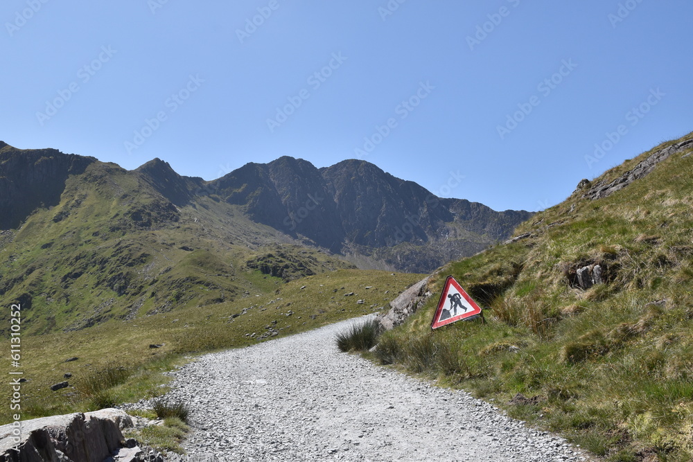 a walk along the miners trail going up Snowdon, the highest mountain in wales