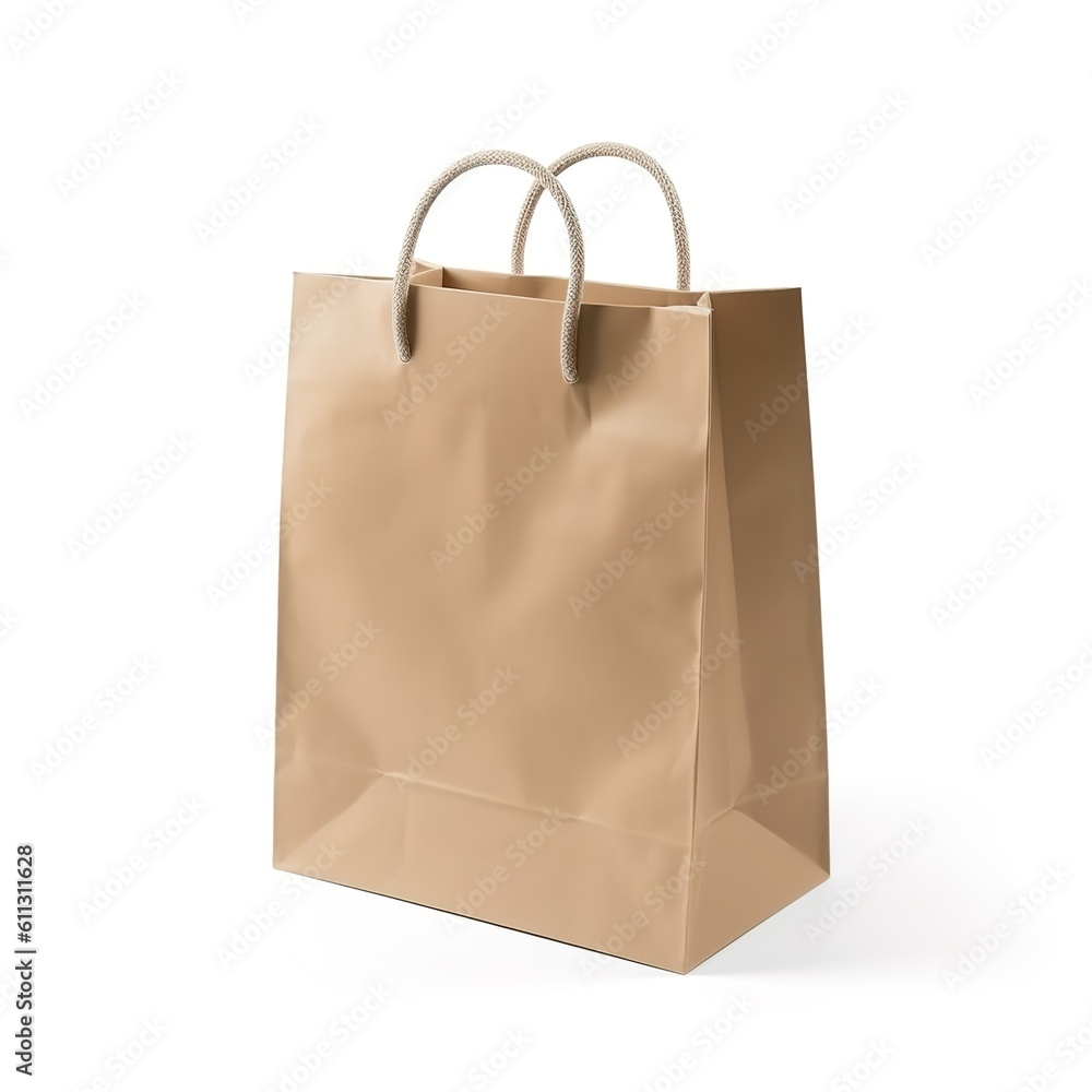 mockup of realistic black paper bag. illutration mockup of realistic black paper bag. illutration