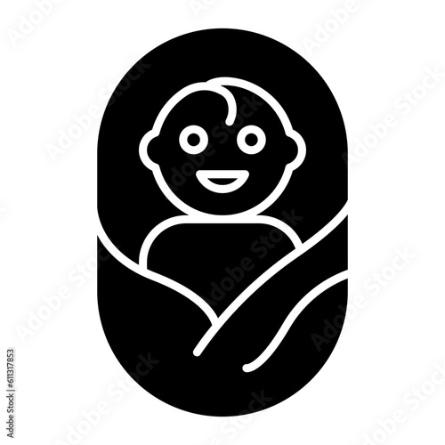 New Born Glyph Icon
