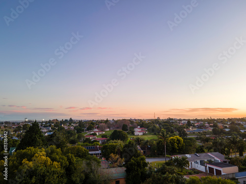 Neighbourhood Denneoord Colourfull Sunset Outeniqua Mountains George Western Cape South Africa June 2023