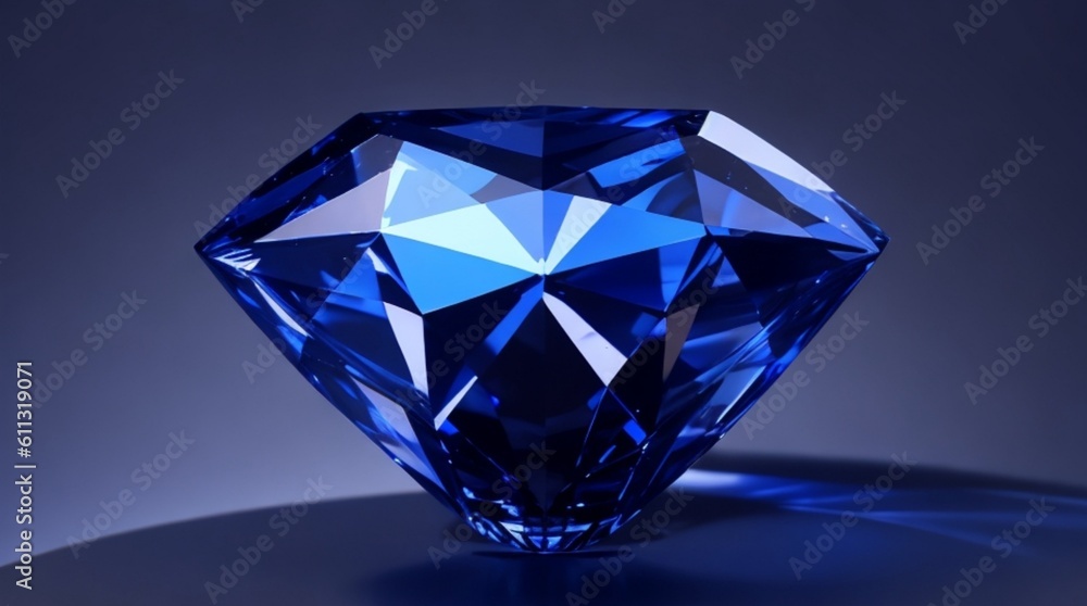 The blue diamond is very beautiful The blue diamond is very beautiful