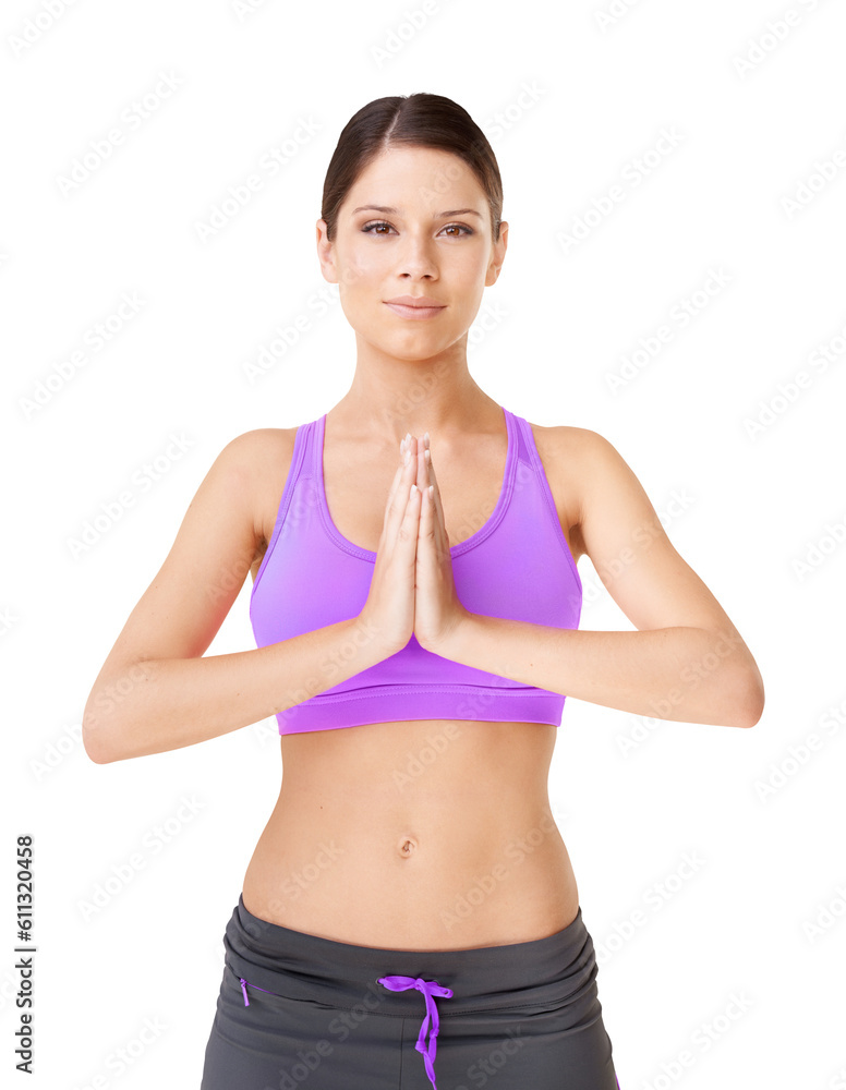 Portrait, yoga and woman with fitness, meditation and wellness isolated against a transparent background. Face, female person and model with peace, posture and workout with progress, png and exercise Portrait, yoga and woman with fitness, meditation and wellness isolated against a transparent background. Face, female person and model with peace, posture and workout with progress, png and exercise
