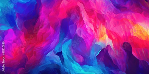 Rainbow multicolored background  in the style of dark pink and dark aquamarine  luminescent color scheme  dark purple and light blue  dark purple and light cyan  created with generative ai