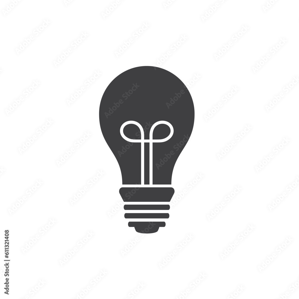illustration of light bulb, electronic, vector art. illustration of light bulb, electronic, vector art.