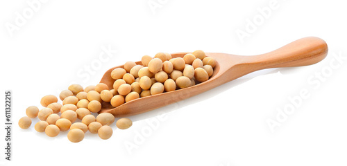 Papier peint soy bean in wood scoop on  transparent png