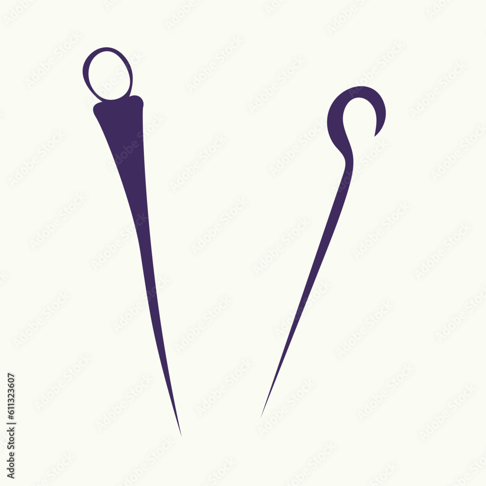 hand drawn two safety pins vector illustration hand drawn two safety pins vector illustration