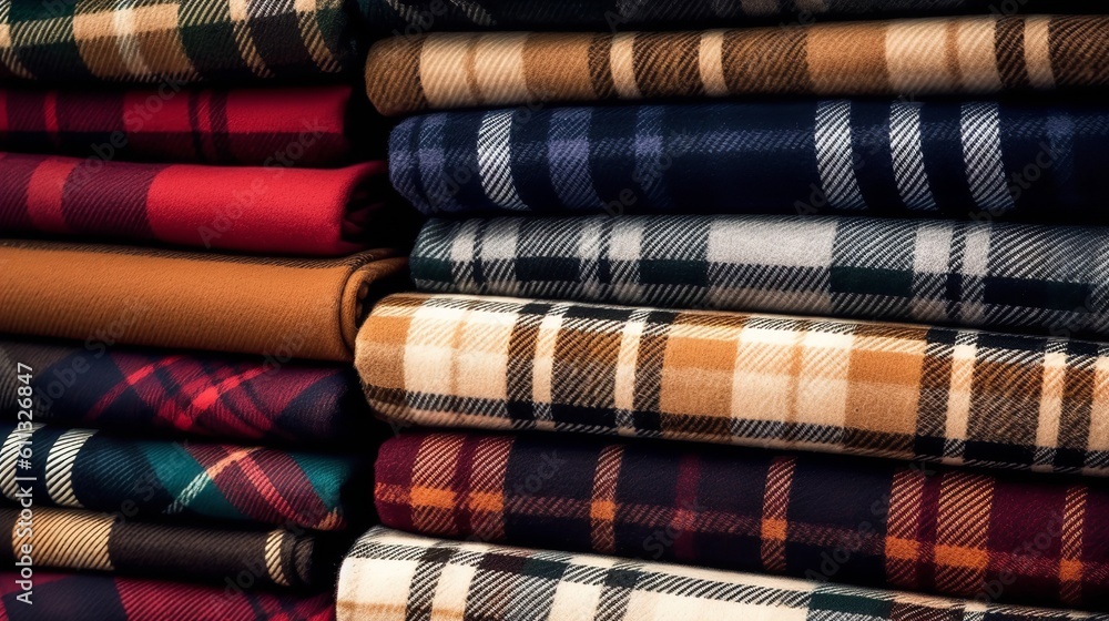 Cozy Plaid Fabric Pattern Cozy Plaid Fabric Pattern