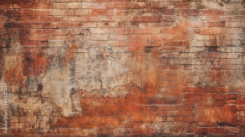 Distressed Grunge Brick Wall