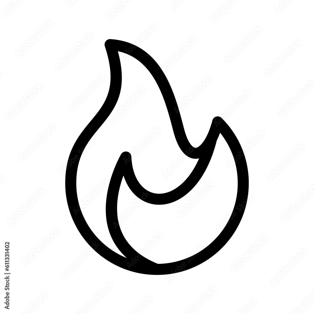 Fire Icon Vector Symbol Design Illustration Fire Icon Vector Symbol Design Illustration