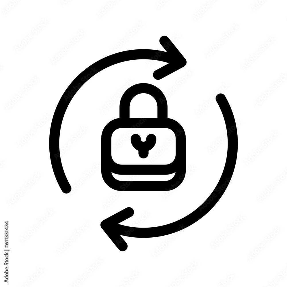 Reset Password Icon Vector Symbol Design Illustration Reset Password Icon Vector Symbol Design Illustration