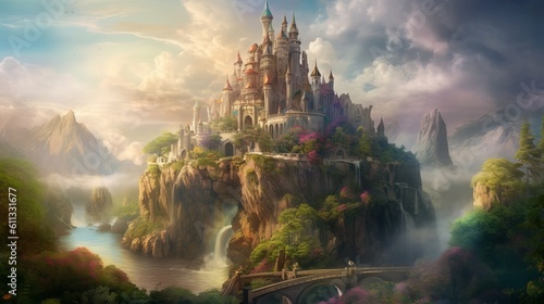 Enchanting HD Depictions of Fantasy Worlds: Immerse Yourself in a Breathtaking Journey of Magic and Imagination, misty morning on the river, wallpaper, Generative AI