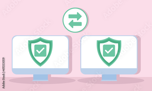 Easy file transfer like data backup