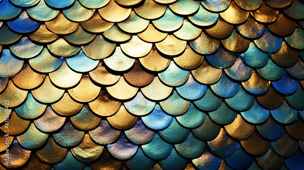 Shimmering Scales Fish Pattern Shimmering Scales Fish Pattern