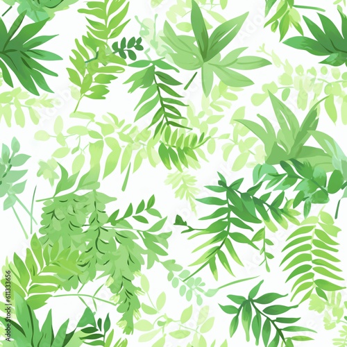 Seamless floral tile pattern background design wallpaper  ecology leaf flowers nature  Generative AI