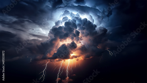 Powerful thunderstorm activity