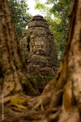 Ruin of an ancient Buddha temple in Cambodia 