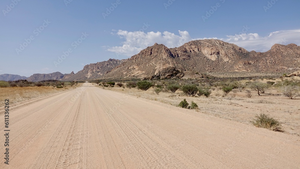 Unterwegs mit dem Wagen, Road Trip, Strasse bis zum Horizont, unendliche Weite, der Weg ist das Ziel