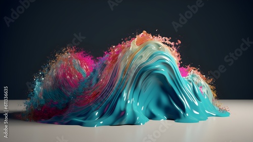 Abstract color dance, dynamic desktop wallpaper