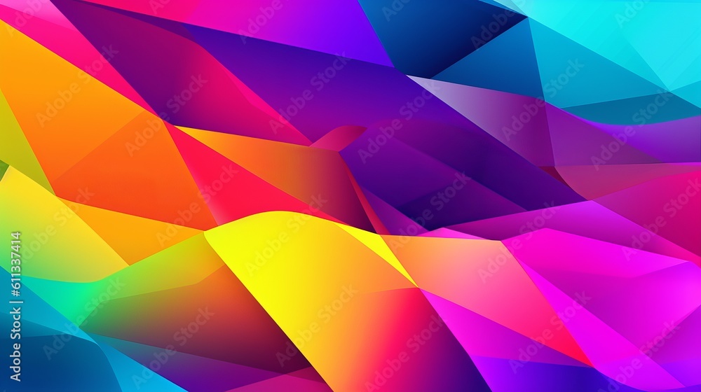 abstract colorful background with triangles, background with vibrant colors, Generative AI abstract colorful background with triangles, background with vibrant colors, Generative AI