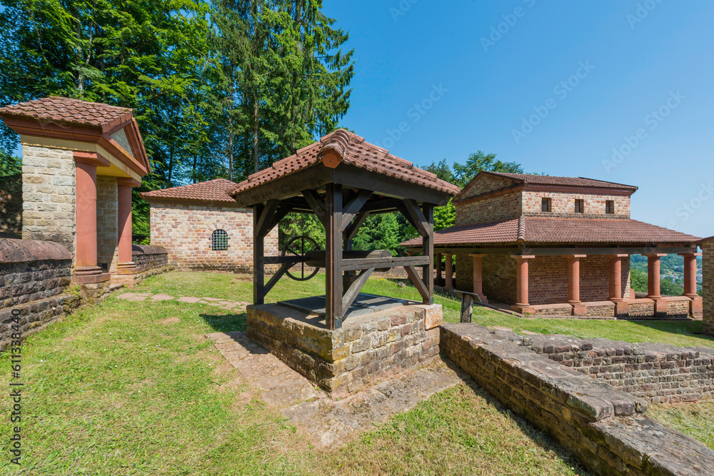 Römischer Tempelbezirk Tawern in Rheinland-Pfalz, Deutschland