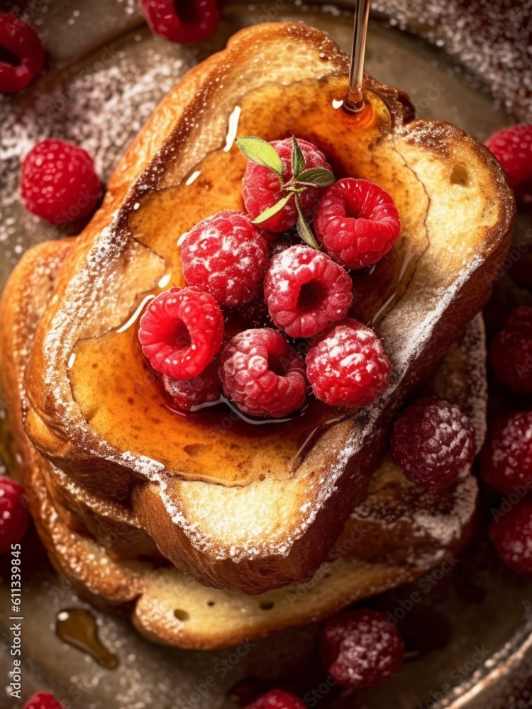 Toast and fruits Toast and fruits