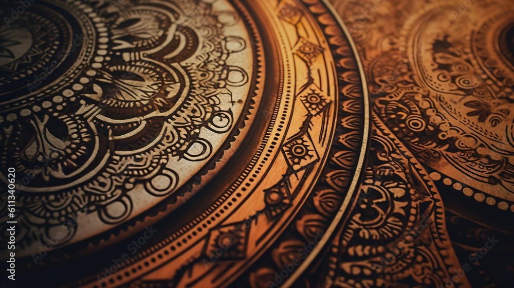 Intricate Mandala Pattern in Henna Art