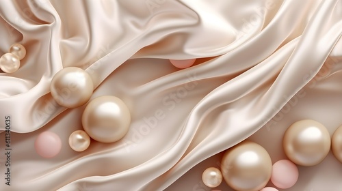 An elegant ımage of a luxurious pearl background