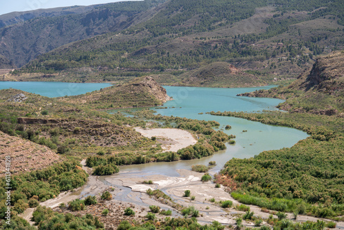 Beninar reservoir in the south of Spain