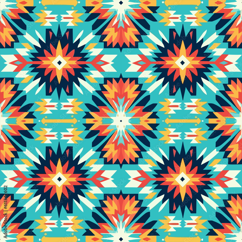 Ikat geometric folklore tribal ethnic ornament vector texture. Seamless striped Aztec style pattern. Ikat geometric folklore tribal ethnic ornament vector texture. Seamless striped Aztec style pattern.