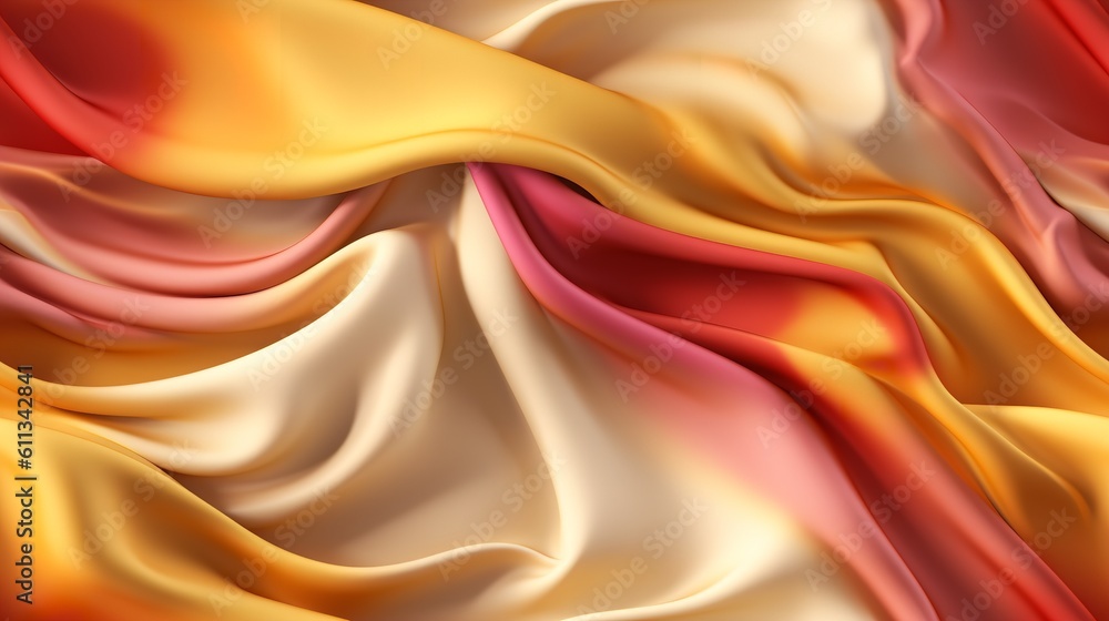 Fototapeta premium Smooth Silk Fabric Elegant Flow